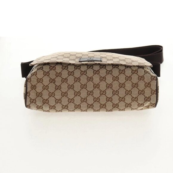 GUCCI GG Canvas Shoulder Bag Beige Silver 146236 Auth yk19669V - Picture 7 of 16